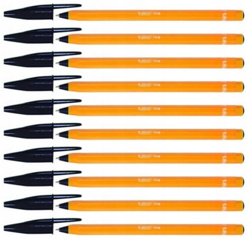 Długopis tradycyjny BIC ORANGE FINE czarny- ZESTAW