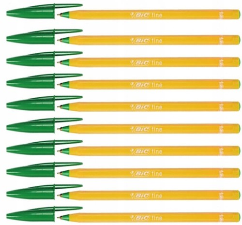 Długopis tradycyjny BIC ORANGE FINE zielony - ZESTAW