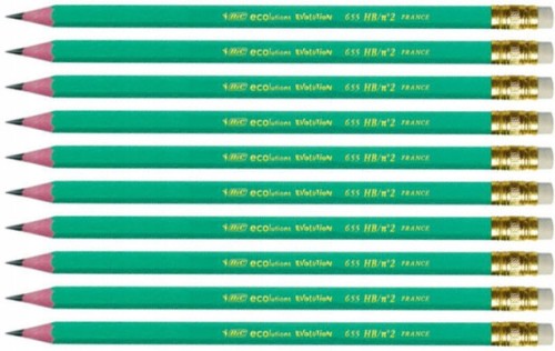 Ołówek tradycyjny BIC EVOLUTION Original z gumką HB niełamliwy - Zestaw