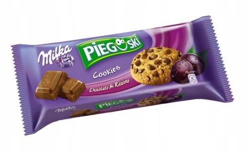CIASTKA Milka Pieguski - czekoladowe z rodzynkami - 135g
