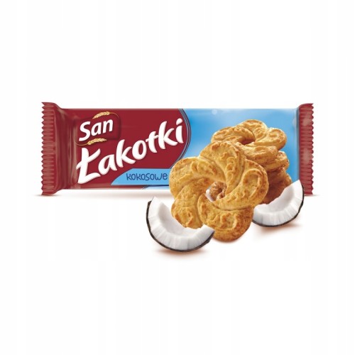CIASTKA ŁAKOTKI San - kokosowe - 168g