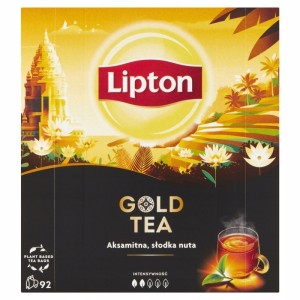 HERBATA Czarna LIPTON Gold Tea - ekspresowa - 92 torebki