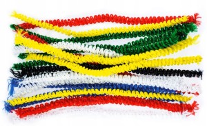 DRUCIKI KREATYWNE wyciorki 30cm MIX KARBOWANY - 20 SZTUK