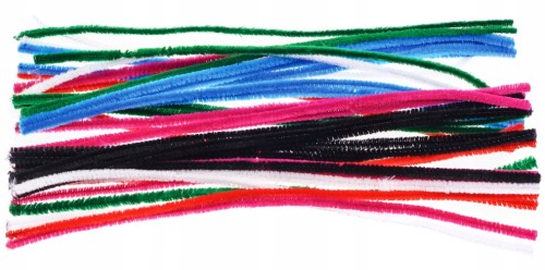 DRUCIKI KREATYWNE wyciorki 30cm MIX KOLOR - 40 SZTUK