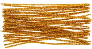 DRUCIKI KREATYWNE wyciorki 30cm ZŁOTE METALICZNE - 40 SZTUK