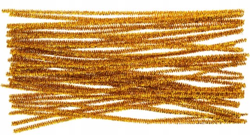 DRUCIKI KREATYWNE wyciorki 30cm ZŁOTE METALICZNE - 40 SZTUK