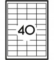 ETYKIETY SAMOPRZYLEPNE A4 100a 48.5x25.4mm 4000szt