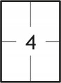 ETYKIETY SAMOPRZYLEPNE A4 100 arkuszy 105x148mm