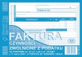 FAKTURA BEZ VAT dla zwolnionych DRUK A5 198-3E 80k