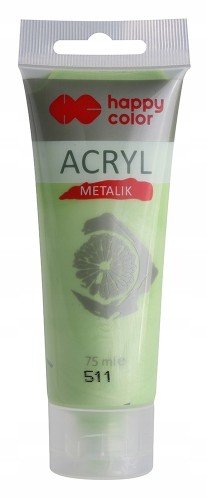 FARBA AKRYLOWA tuba HAPPY COLOR 75ml limon.met.511