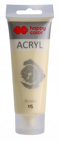FARBA AKRYLOWA tuba HAPPY COLOR 75ml j.żółta limon