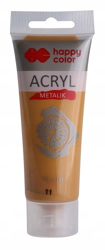 FARBA AKRYLOWA tuba HAPPY COLOR 75ml złota