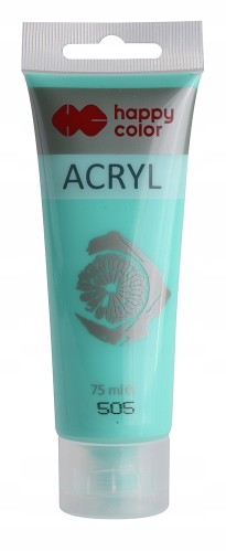 FARBA AKRYLOWA tuba HAPPY COLOR 75ml zieleń pastel