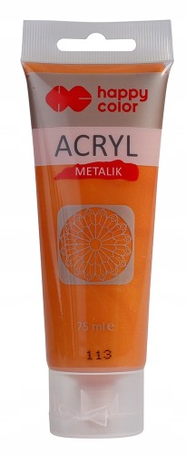 FARBA AKRYLOWA tuba HAPPY COLOR 75ml złoto met.113