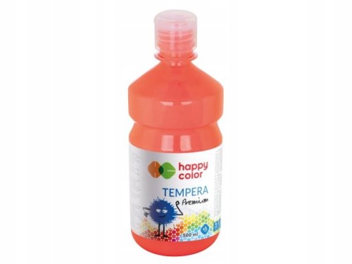 FARBA TEMPERA 500ml Happy Color Premium KORALOWA