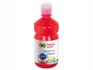 FARBA TEMPERA 500ml Happy Color Premium CZERWONA