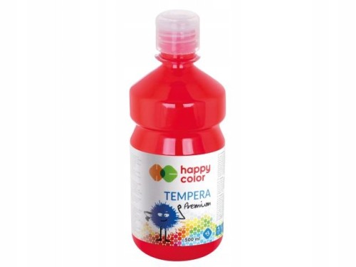 FARBA TEMPERA 500ml Happy Color Premium CZERWONA