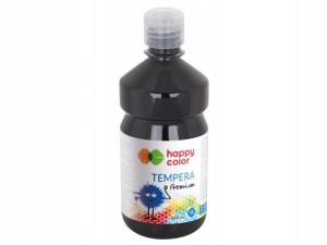 FARBA TEMPERA 500ml Happy Color Premium CZARNA