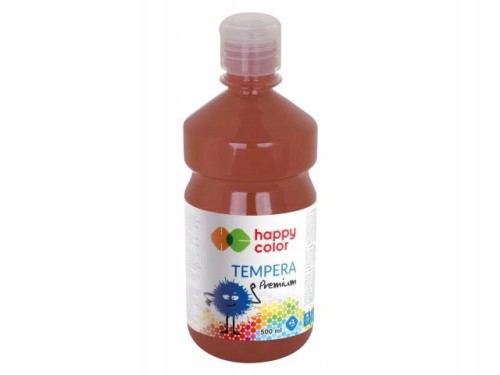 FARBA TEMPERA 500ml Happy Color Premium C.BRĄZOWA