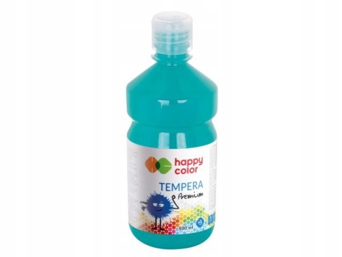 FARBA TEMPERA 500ml Happy Color Premium TURKUSOWA