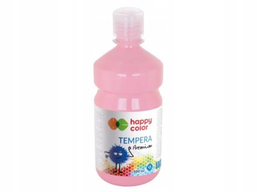 FARBA TEMPERA 500ml Happy Color Premium RÓŻOWA
