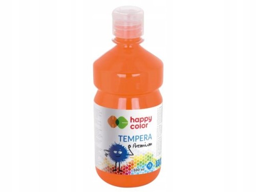 FARBA TEMPERA 500ml Happy Color Premium POMARAŃCZ