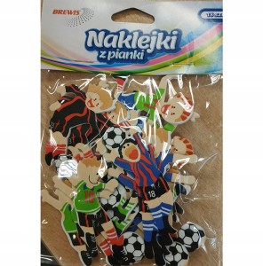 NAKLEJKI DEKORACYJNE z pianki FOOTBALL