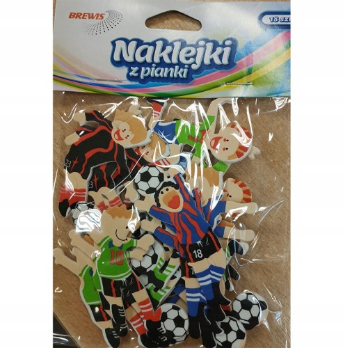 NAKLEJKI DEKORACYJNE z pianki FOOTBALL