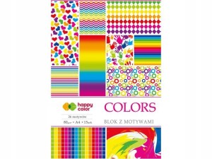 BLOK COLORS A4 z motywami Happy Color 15K papier