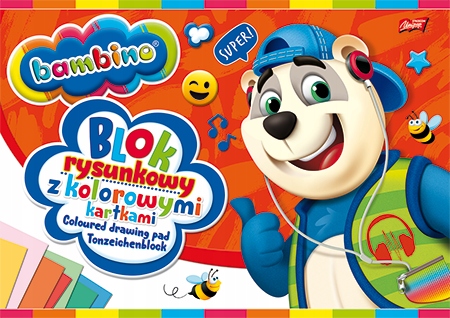 BLOK RYSUNKOWY A4 Bambino 16k KOLOROWY
