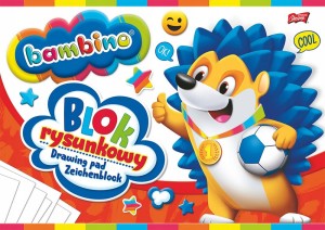 BLOK RYSUNKOWY A4 Bambino 20k BIAŁY