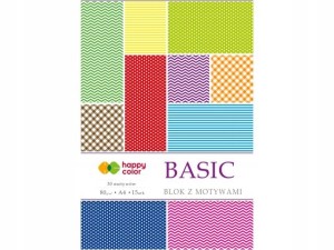 BLOK BASIC A4 z motywami Happy Color 15 papier