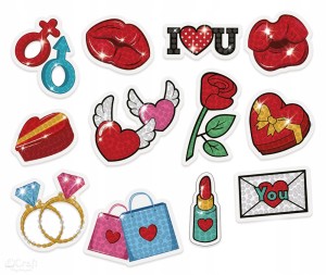 HAFT DIAMENTOWY DpCraft Kids NAKLEJKI LOVE