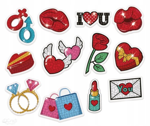 HAFT DIAMENTOWY DpCraft Kids NAKLEJKI LOVE