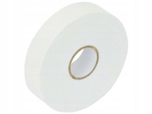 TTAŚMA DWUSTRONNA Grand 24mm x 3m PIANKOWA biała