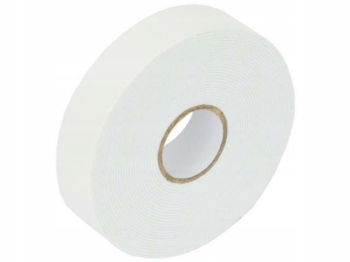 TTAŚMA DWUSTRONNA Grand 24mm x 3m PIANKOWA biała