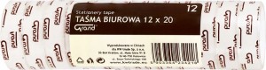 Taśma klejąca biurowa szkolna 12mm x 20m 12 SZTUK