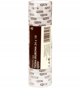 Taśma klejąca biurowa szkolna 24mm x 10m 6 SZTUK
