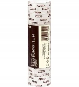 TAŚMA KLEJĄCA BIUROWA szkolna 18mm x 10m 8 SZTUK
