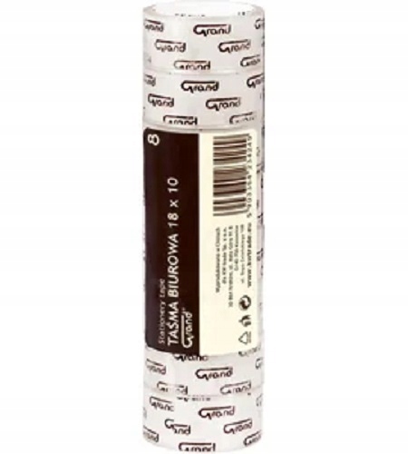 TAŚMA KLEJĄCA BIUROWA szkolna 18mm x 10m 8 SZTUK