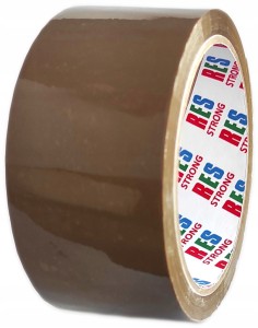 TAŚMA KLEJĄCA PAKOWA KAUCZUKOWA brązowa - 48mm x 54metry