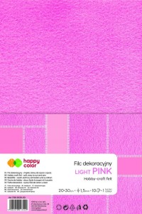 FILC J.RÓŻOWY Happy Color 20x30cm 1,5mm opk.10
