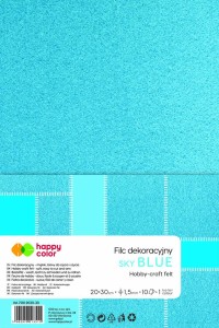 FILC BŁĘKITNY Happy Color 20x30cm 1,5mm opk.10