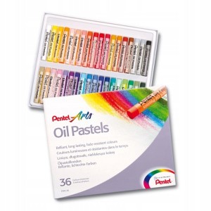 Pastele Olejne PENTEL Kredki pastelowe 36 Kolorów