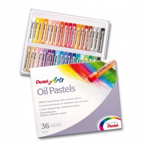 Pastele Olejne PENTEL Kredki pastelowe 36 Kolorów