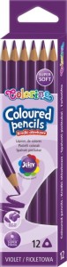 KREDKI OŁÓWKOWE Colorino KREDKA opk.12 FIOLETOWA