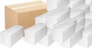 RĘCZNIK PAPIEROWY zz SMARTLINE składany ZZ 2-warstwowy BIAŁY - Zestaw