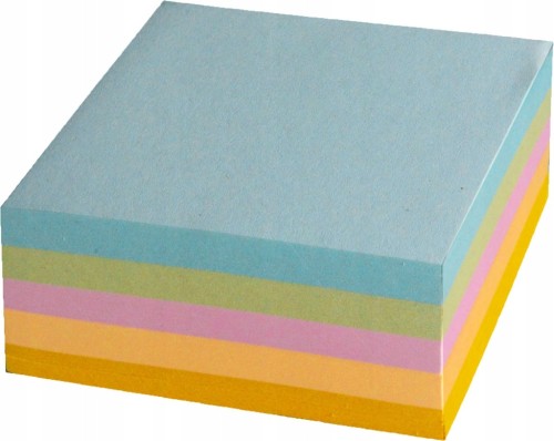KOSTKA KLEJONA KOLOROWA Notes Karteczki Wkład PASTEL