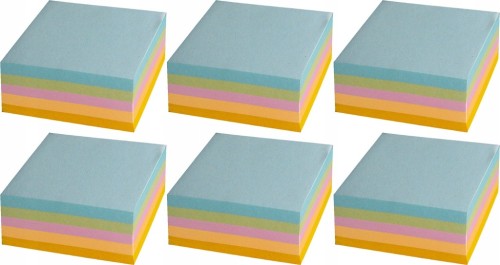 KOSTKA KLEJONA KOLOROWA Notes Wkład Karteczki PASTELOWE - Zestaw