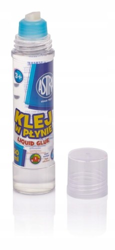 Klej szkolny w płynie ASTRA z gumowym aplikatorem 50ml